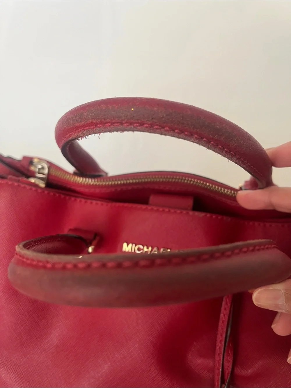 Michael Kors Saffiano Leather Satchel Bag